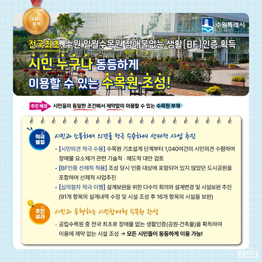 4.수원시‘일월수목원장애물없는생활환경(BF)인증’으로적극행정을통한그림자행태규제해소실적평가에서신규사례선정.jpg