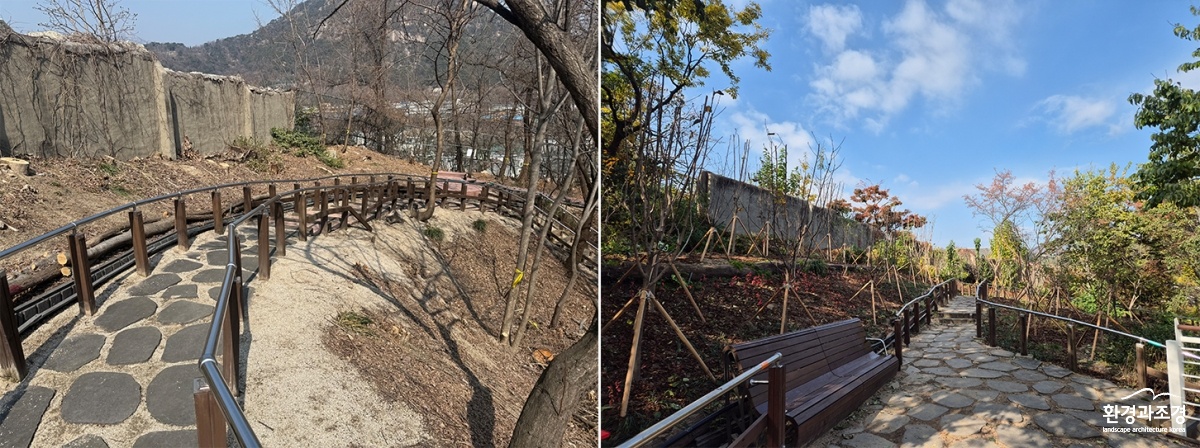 종로구 맹학교 무장애 나눔숲 조성 전·후.jpg