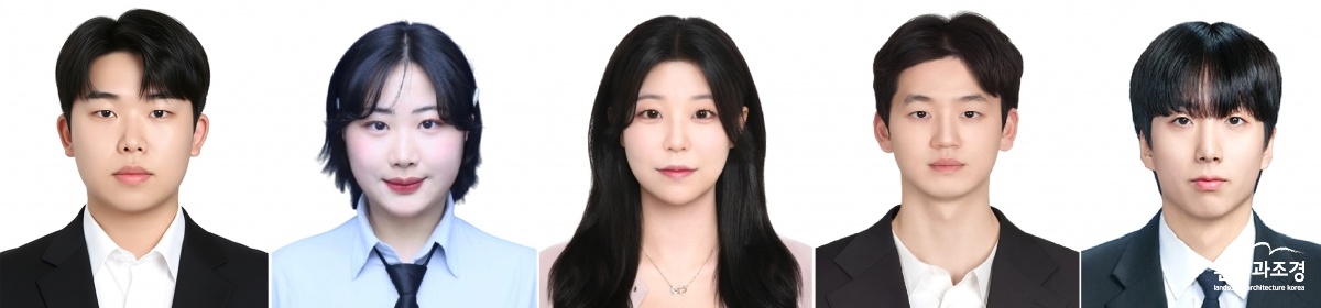 대상 수상팀. 왼쪽부터 상명대학교 그린스마트시티학과 홍주형(4학년), 전아현(4학년), 김예나(4학년), 김태묵(3학년), 최경주(3학년).jpg