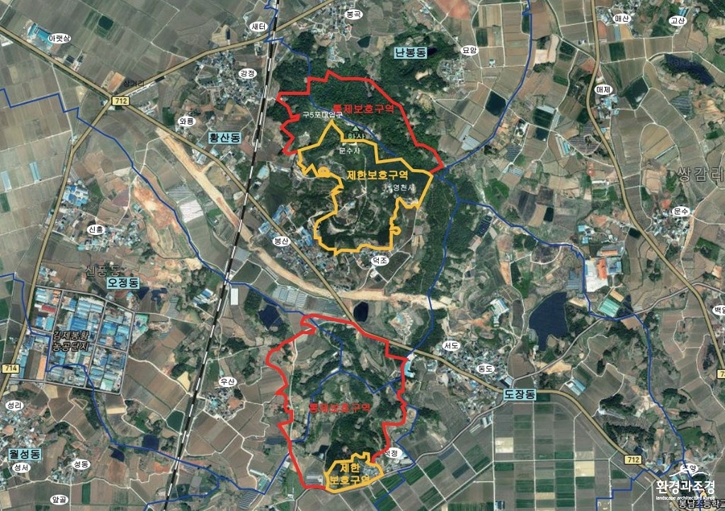김제시가 제한보호구역으로 완화된 황산에 근린공원을 조성할 계획이다.(사진=김제시 제공)1.jpg